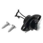 Заглушка дренажная SUNFINE 55 мм с крепежом, пластик черный