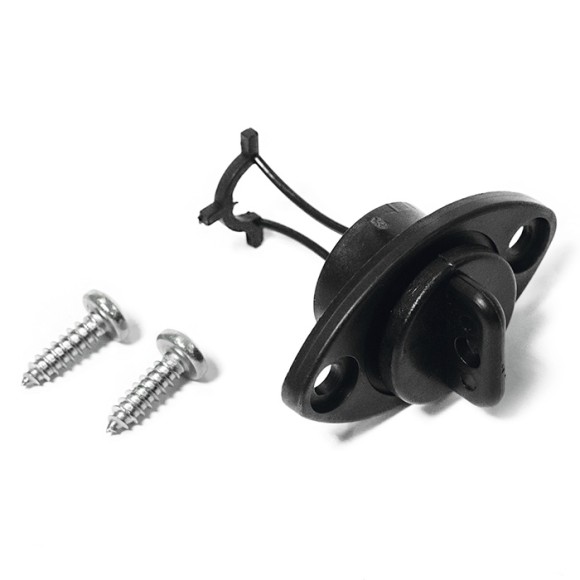 Заглушка дренажная SUNFINE 55 мм с крепежом, пластик черный