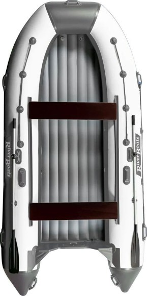 Надувная лодка ПВХ, RiverBoats RB 410 НДНД, серо-белый Надувная лодка ПВХ, RiverBoats RB 410 НДНД, серо-белый
