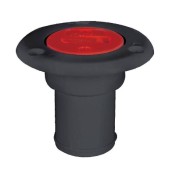 Горловина заливная для топлива, пластиковая, черная, под шланг 38 мм, SeaFlo