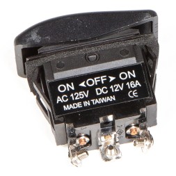 Переключатель трехпозиционный Skipper ON-OFF-ON 12В 16А, 3 контакта