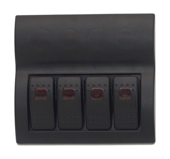 Панель бортового питания 4 переключателя, предохранители