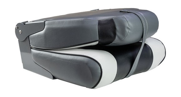 Кресло мягкое складное, обивка винил, цвет серый/угольный/черный, Marine Rocket Кресло мягкое складное, обивка винил, цвет серый/угольный/черный, Marine Rocket