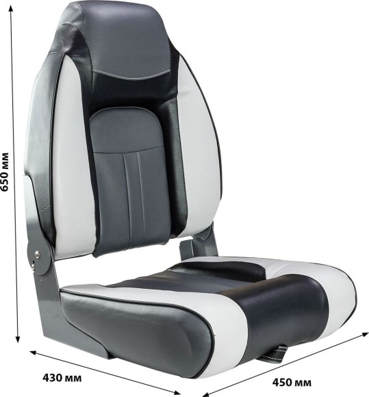 Кресло мягкое складное, обивка винил, цвет серый/угольный/черный, Marine Rocket Кресло мягкое складное, обивка винил, цвет серый/угольный/черный, Marine Rocket