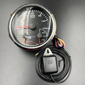 Прибор многофункциональный электронный 3в1 (д.110мм; черный, хромированный ободок) (DEPO) Прибор многофункциональный электронный 3в1 (д.110мм; черный, хромированный ободок) (DEPO)