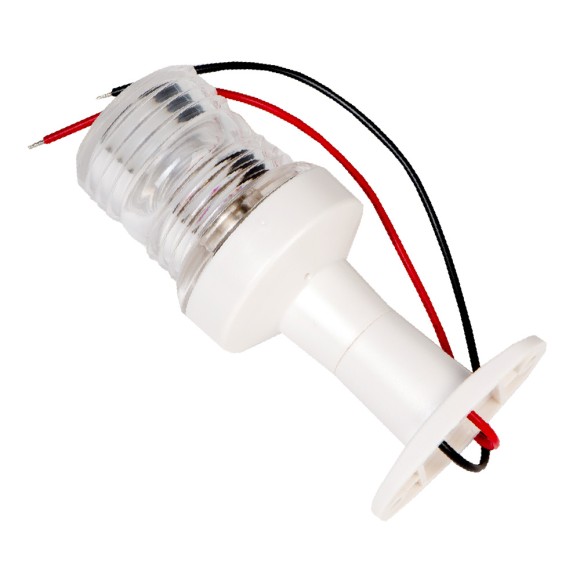 Огонь клотиковый (стояночный) AAA на стойке, 4", пластик, лампа накаливания, белый