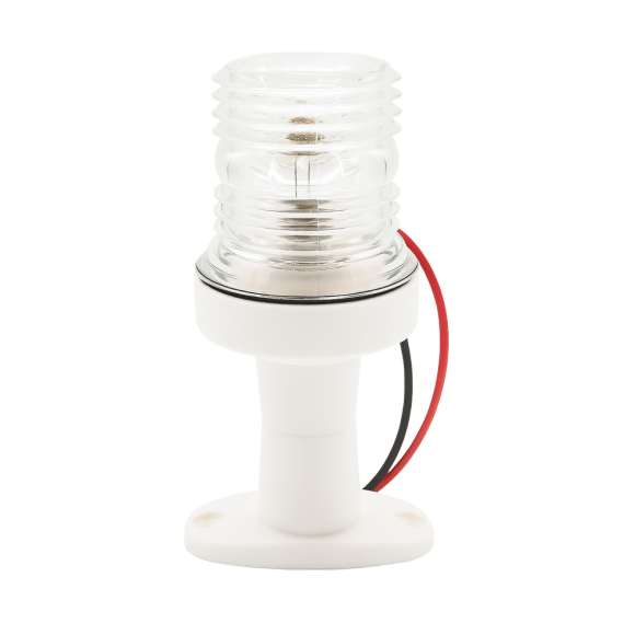 Огонь клотиковый (стояночный) AAA на стойке, 4", пластик, лампа накаливания, белый