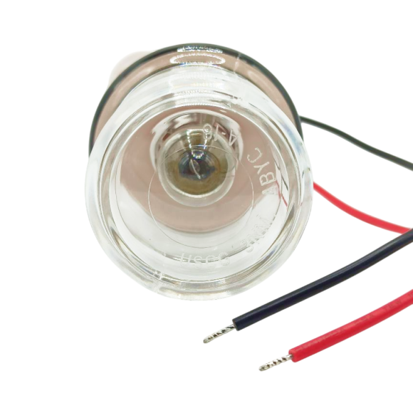 Огонь клотиковый (стояночный) AAA на стойке, 4", пластик, лампа накаливания, белый