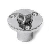 Заглушка дренажная SUNFINE с резьбовой пробкой, 50мм, нержавеющая сталь