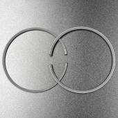 Кольца поршневые, комплект на один поршень Suzuki DT40 (STD) (Riken) (Omax)