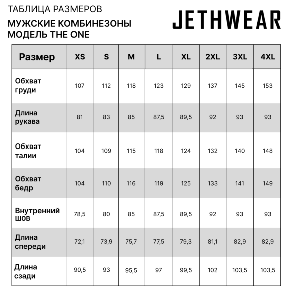 Комбинезон Jethwear The One с утеплителем Black/Orange, XL Комбинезон Jethwear The One с утеплителем Black/Orange, XL