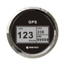GPS-спидометр электронный, черный циферблат, нержавеющий ободок, выносная антенна, д. 85 мм, Marine Rocket