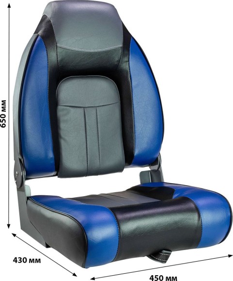 Кресло мягкое складное, обивка винил, цвет синий/угольный/черный, Marine Rocket Кресло мягкое складное, обивка винил, цвет синий/угольный/черный, Marine Rocket