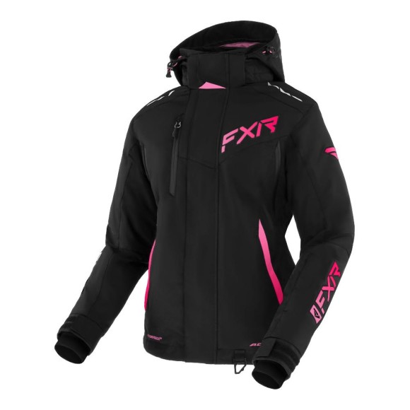 Куртка FXR Edge с утеплителем Black/E Pink-Raspberry Fade, 10
