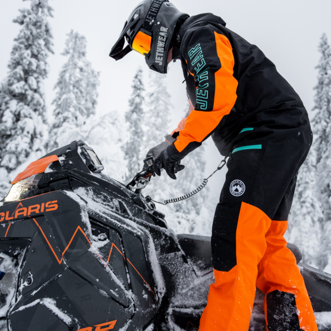 Комбинезон Jethwear The One с утеплителем Black/Orange, XXL