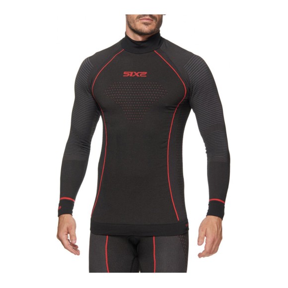 Термокофта SIXS TS3W CU Black/Red, M/L