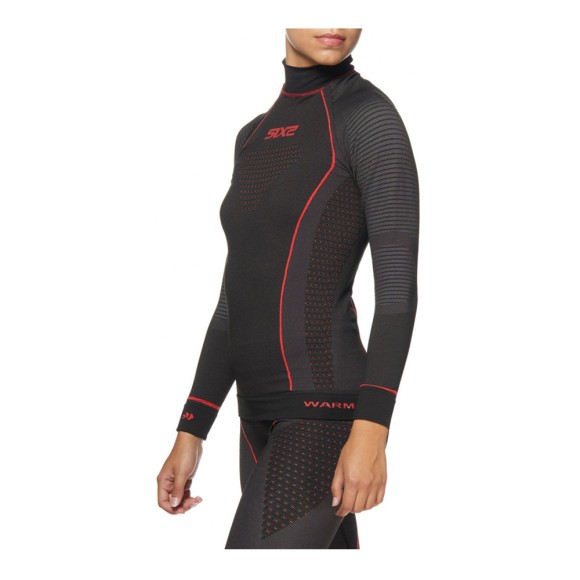 Термокофта SIXS TS3W CU Black/Red, M/L