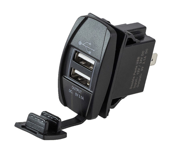 Разъем USB 5В 3.1А для установки совместно с кнопками AES11185X или AES1188X Разъем USB 5В 3.1А для установки совместно с кнопками AES11185X или AES1188X