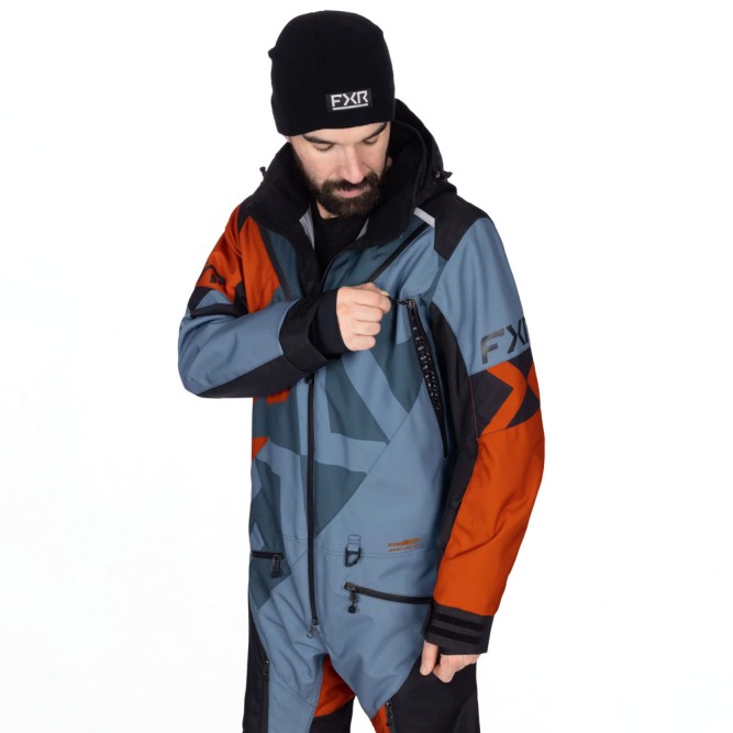 Комбинезон FXR Cold Cross CX Lite без утеплителя Steel/Burnt Org, XL