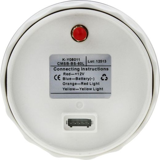 GPS-спидометр аналоговый 0-60 узлов, черный циферблат, нержавеющий ободок, выносная антенна, д. 85 мм, Marine Rocket