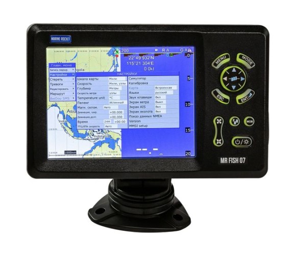 Картплоттер морской с AIS 7", Marine Rocket
