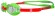 Очки для плавания Atemi, дет., силикон (зел/красн), M304