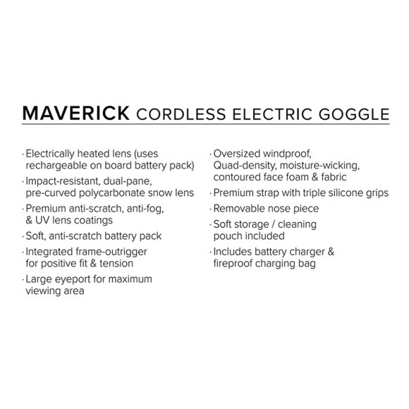 Очки FXR Maverick Cordless с подогревом Black Ops Очки FXR Maverick Cordless с подогревом Black Ops