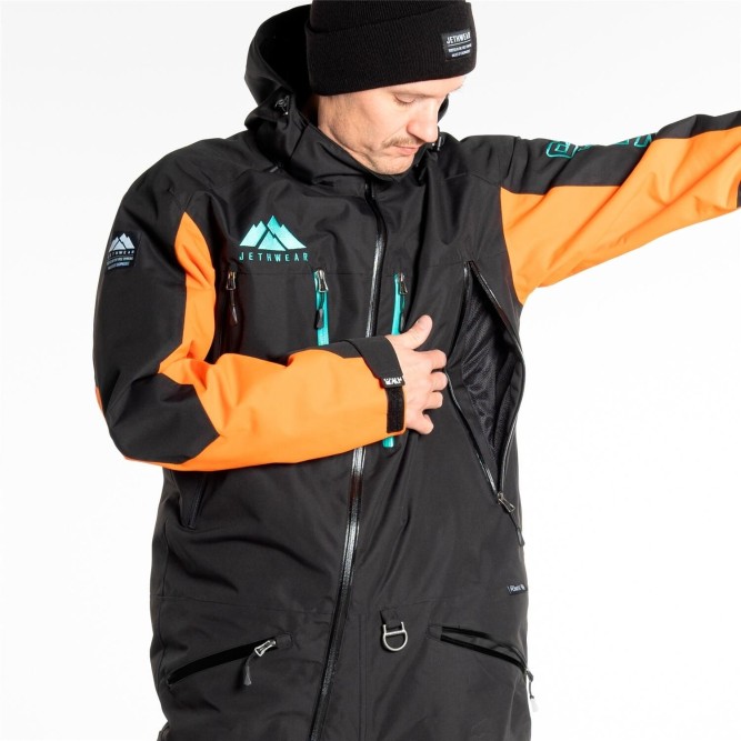 Комбинезон Jethwear The One с утеплителем Black/Orange, 3XL