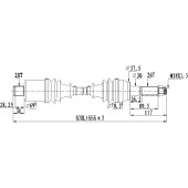 Привод для Polaris ATV-PO-877