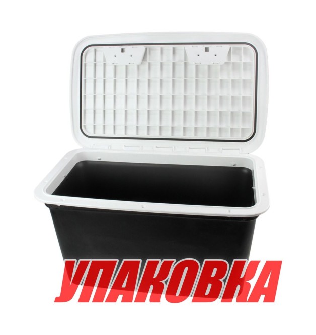 Ящик врезной с крышкой, замком и ключом, 355х600х320 мм (упаковка из 2 шт.)