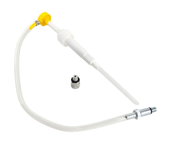 Насос ручной для замены масла в редукторе ПЛМ Suzuki, металлический адаптер Насос ручной для замены масла в редукторе ПЛМ Suzuki, металлический адаптер