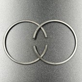 Кольца поршневые, комплект на один поршень Tohatsu 18 (STD) (KACAWA)