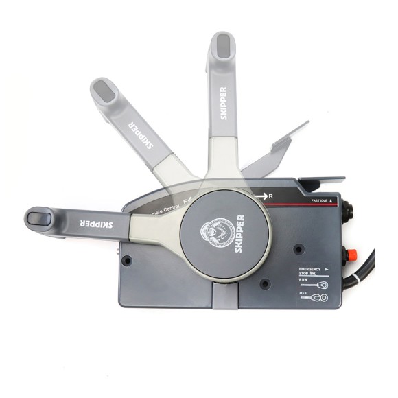 Пульт ДУ Skipper для Yamaha 703, без кнопки гидроподъема, фишка на 7 пинов, тянет газ