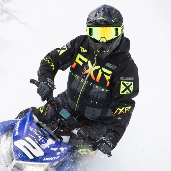 Комбинезон FXR Helium без утеплителя Charcoal Plaid/Black/Inferno, 3XL