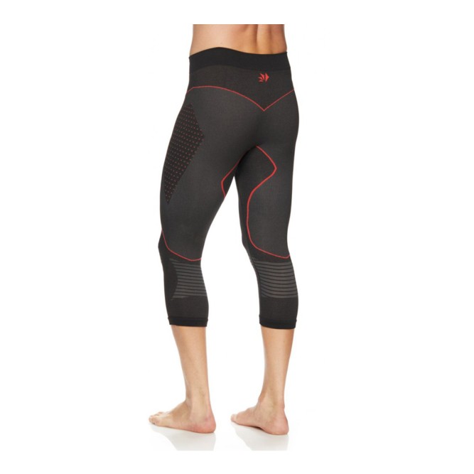Термоштаны 3/4 SIXS PNCW CU Black/Red, XS/S