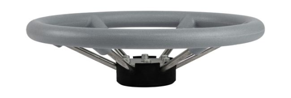 Рулевое колесо LEADER TANEGUM серый обод серебряные спицы д. 360 мм Рулевое колесо LEADER TANEGUM серый обод серебряные спицы д. 360 мм
