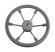 Рулевое колесо LEADER TANEGUM серый обод серебряные спицы д. 360 мм