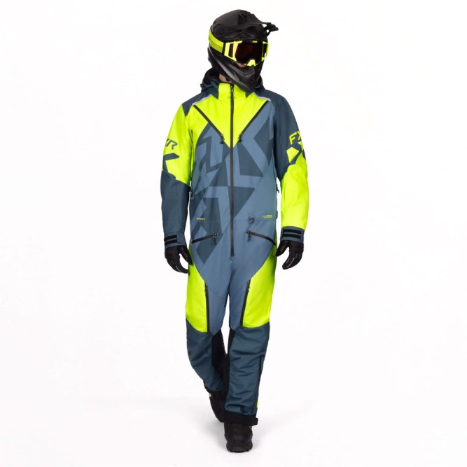 Комбинезон FXR Cold Cross CX Lite без утеплителя Lt Steel/HiVis, L