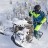 Комбинезон FXR Cold Cross CX Lite без утеплителя Lt Steel/HiVis, L