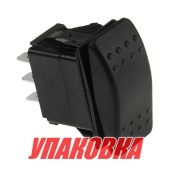 Переключатель трехпозиционный (ON)-OFF-(ON) 12 В/20А 6Р без фиксации (упаковка из 100 шт.)
