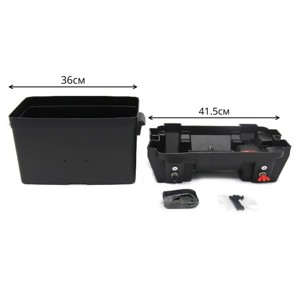 Короб для АБ с панелью индикации и розеткой для вольтметра 424х251х306 Короб для АБ с панелью индикации и розеткой для вольтметра 424х251х306