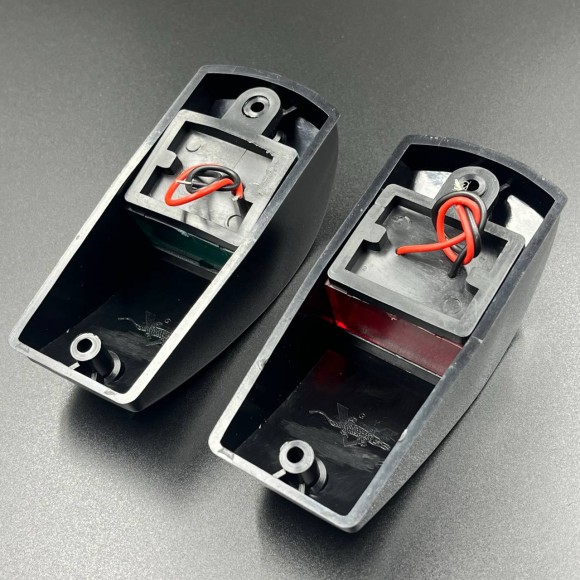 Огни ходовые(комплект)(131x59x46мм)(12V/5W)чёрный (Sunfine)