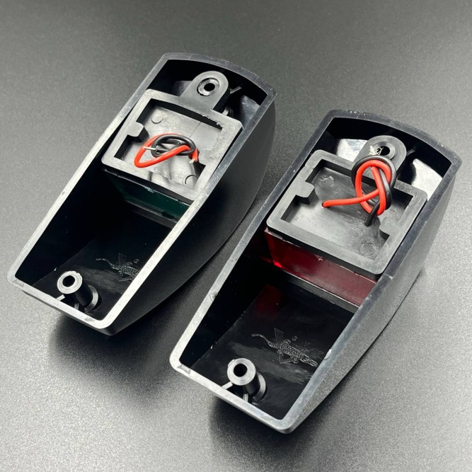 Огни ходовые(комплект)(131x59x46мм)(12V/5W)чёрный (Sunfine)