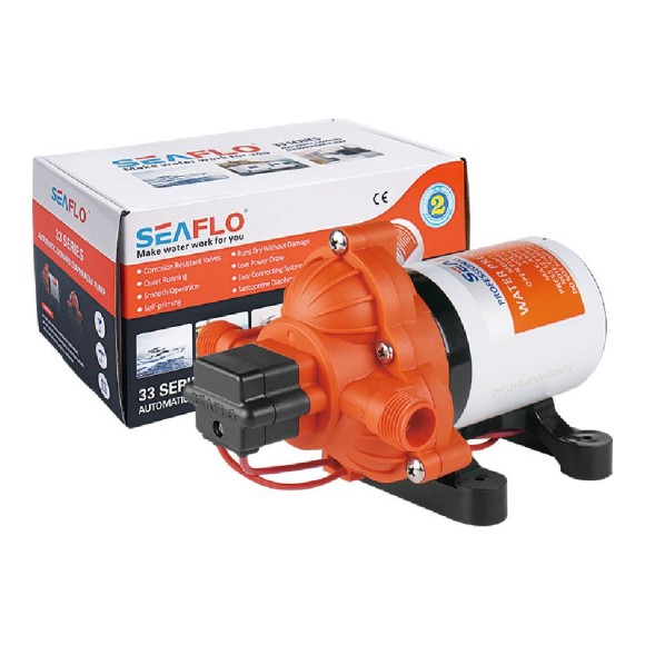 Помпа водоподающая SeaFlo мембранная, 12V 13.2 л/мин, 3.1 BAR Помпа водоподающая SeaFlo мембранная, 12V 13.2 л/мин, 3.1 BAR