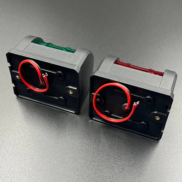 Огни ходовые LED (комплект) (65x56x79) (DC12V-24V, IP66, 5W) (Sunfine)