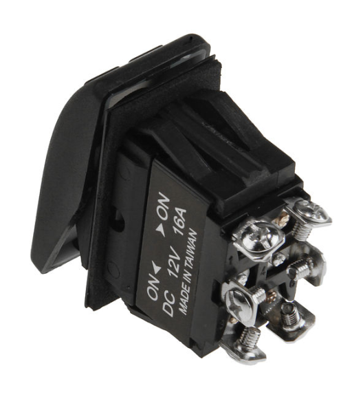 Переключатель двухпозиционный ON-ON 12 В/16А 6Р с подсветкой