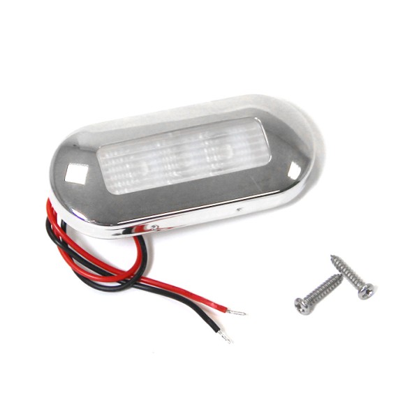 Светильник для подсветки палуб и трапов светодиодный 75х32 мм, белый холодный свет SS Светильник для подсветки палуб и трапов светодиодный 75х32 мм, белый холодный свет SS