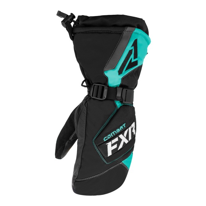 Рукавицы FXR Combat с утеплителем Black/Mint, XS