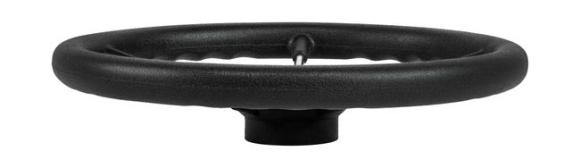 Рулевое колесо RIVA RSL обод черный, спицы серебряные д. 360 мм