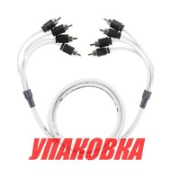 4-х канальный межблочный кабель из 100% меди для морского применения RCA 7,6 м. MOFCR-25FT.4CH, DS18 (упаковка из 10 шт.) 4-х канальный межблочный кабель из 100% меди для морского применения RCA 7,6 м. MOFCR-25FT.4CH, DS18 (упаковка из 10 шт.)